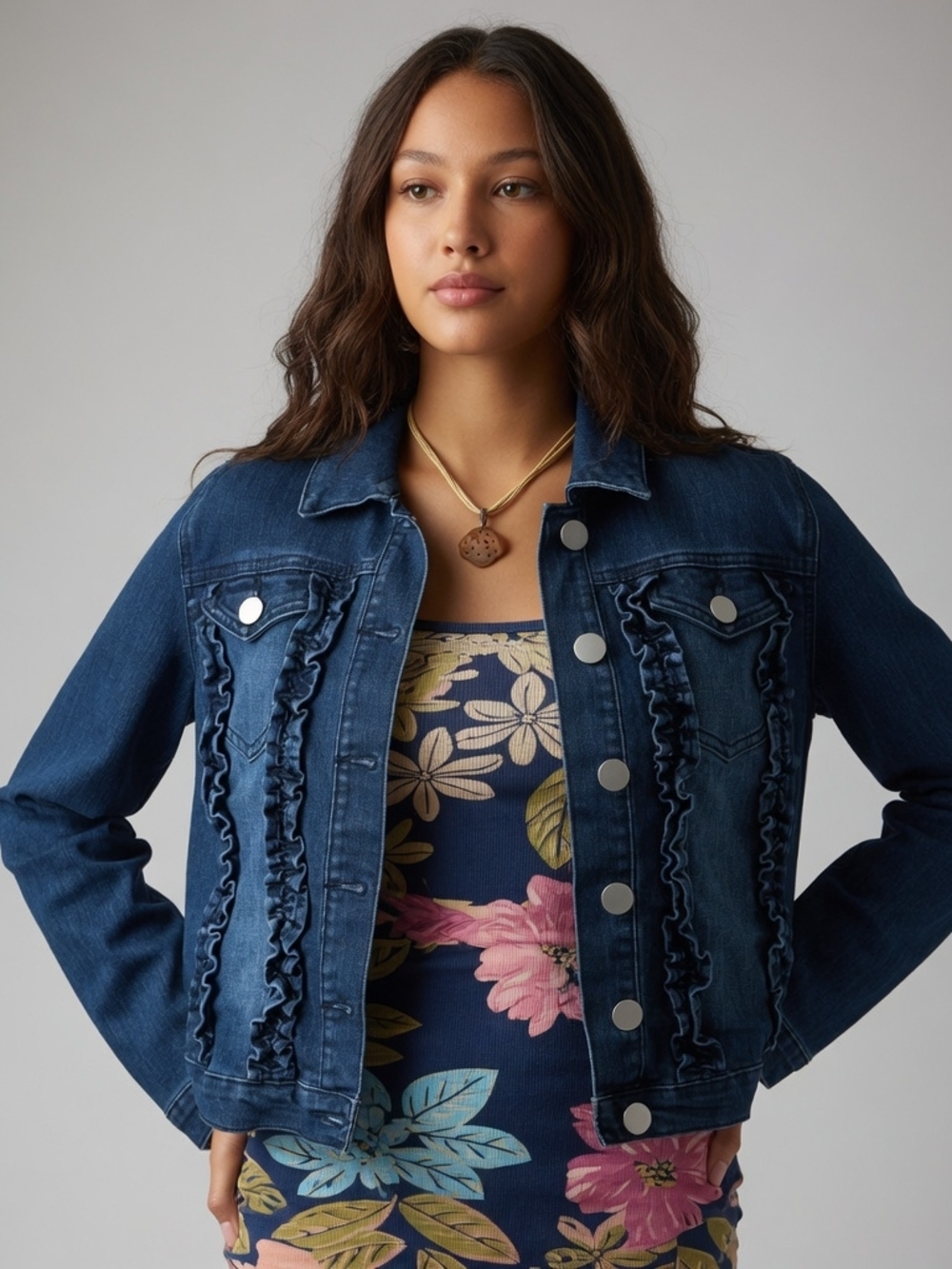Kate & Mallory Dark Blue Denim Jacket